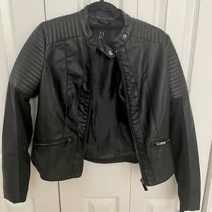 NY&CO Faux-leather Moto Jacket